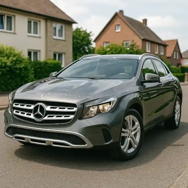Ein gebrauchtes Mittelklasse-Auto beim Autoankauf in Bad Nauheim, bereit für den Verkauf.